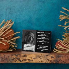 Christelijk gedicht Vader Foto Herdenking Begrafen Fotoplaat