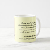 Christelijk gedrag koffiemok (Voorkant rechts)