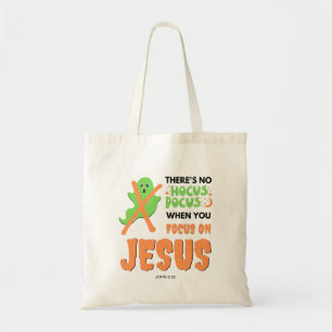 Christelijk GEEN GENEZERS OF TOVENARIJ Halloween Tote Bag