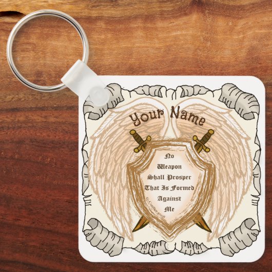 Christelijk Geen wapenlevers Sleutelhanger (Voorkant)