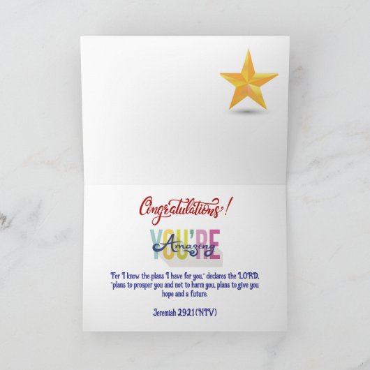 Christelijk gefeliciteerd Kaart (Binnen)