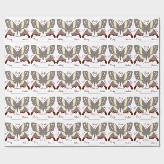 Christelijk geïnspireerd cadeaupapier (Vlak)