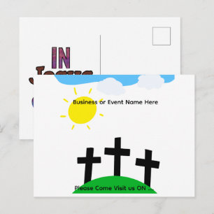Christelijk geïnspireerde SAVE THE DATE Aankondigingskaart