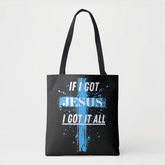 Christelijk/Geloof als ik Jezus heb Tote Bag (Voorkant)