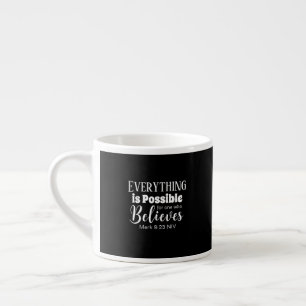 Christelijk Geloof Bijbelvers Geloven Zwart Espresso Kop