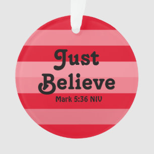 Christelijk Geloof Bijbelvers Rode Kerstmis Ornament