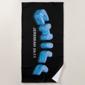 Christelijk geloof chill vrede geruststelling en h strandlaken (Voorkant)