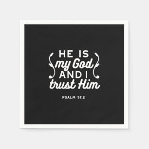 Christelijk geloof citaat – Vertrouw op God Psalm  Servet