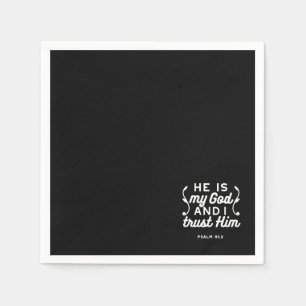 Christelijk geloof citaat – Vertrouw op God Psalm  Servet