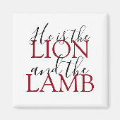 Christelijk geloof dat hij de leeuw en de lamp is magneet (Voorkant)