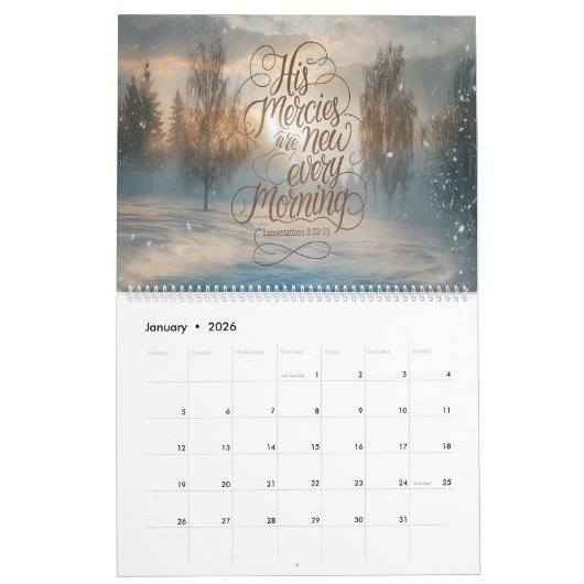 Christelijk Geloof en Aanmoediging 2025 Kalender (Jan 2026)