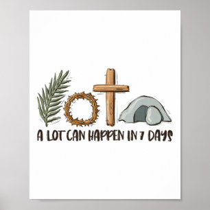 Christelijk geloof Gelukkige Pasen Een hoop kan ge Poster