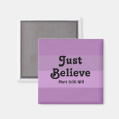 Christelijk Geloof Gewoon Geloven Bijbel Verse Paa Magneet (Voorkant / Achterkant)