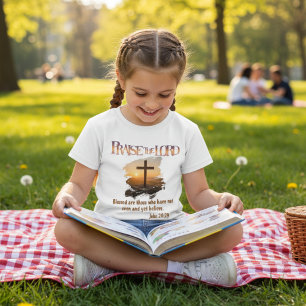 Christelijk geloof - Gezegend zijn degenen die gel T-shirt