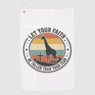 Christelijk geloof Giraffe Inspirerend Retro Zonso Golfhanddoek