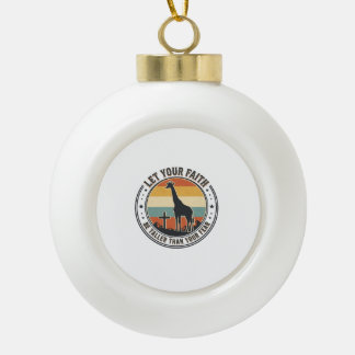 Christelijk geloof Giraffe Inspirerend Retro Zonso Keramische Bal Ornament