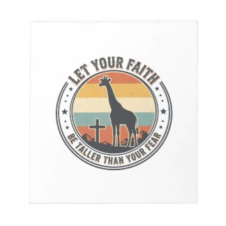 Christelijk geloof Giraffe Inspirerend Retro Zonso Notitieblok