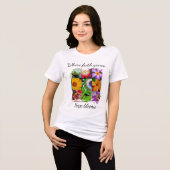 Christelijk geloof groeit Bloemcollage Hoop Bloeit Tri-Blend Shirt (Voorkant volledig)