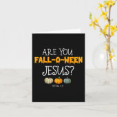 Christelijk Geloof Halloween Ben jij Herfst-o-ween Kaart (Gele Bloem)