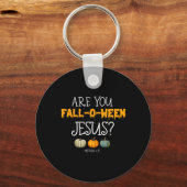 Christelijk Geloof Halloween Ben jij Herfst-o-ween Sleutelhanger (Voorkant)