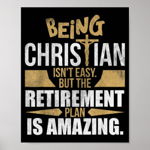 Christelijk geloof humor pensioenplan Hemel Amazi Poster