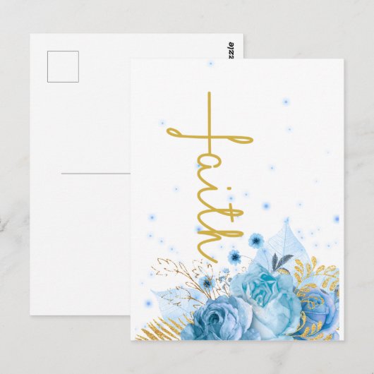 Christelijk geloof in het kruis briefkaart (Voorkant / Achterkant)