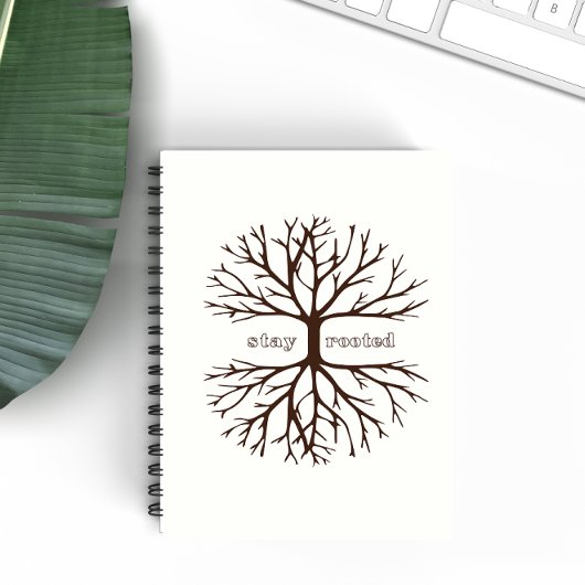 Christelijk geloof in Rooted Inspirerend Tree Notitieboek