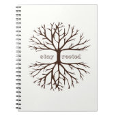 Christelijk geloof in Rooted Inspirerend Tree Notitieboek (Voorkant)