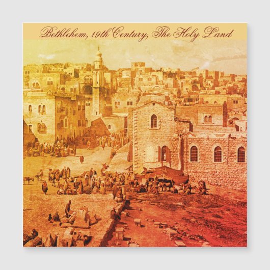 Christelijk geloof Jezus Bethlehem Vintage foto (Voorkant)