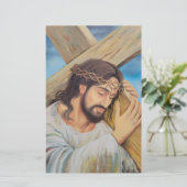 Christelijk geloof Jezus Christus Briefpapier (Staand voorkant)