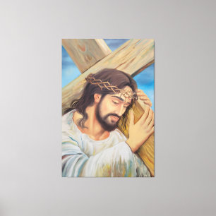 Christelijk geloof Jezus Christus Canvas Afdruk