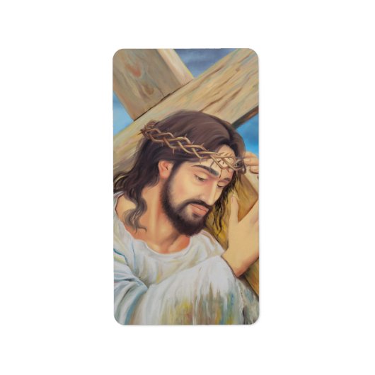 Christelijk geloof Jezus Christus Etiket (Voorkant)