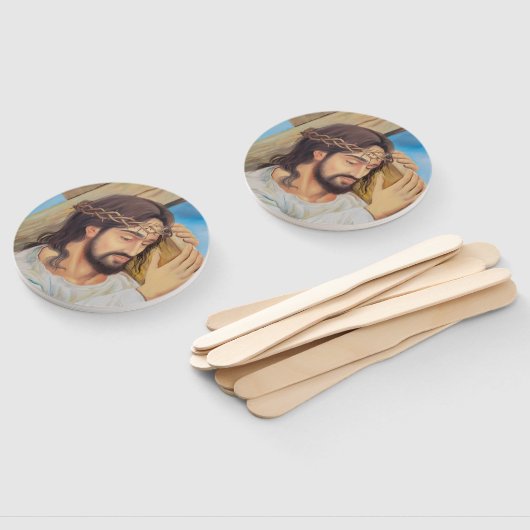 Christelijk geloof Jezus Christus Handwaaier (Niet-gemonteerd)