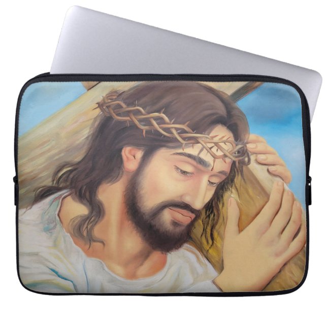 Christelijk geloof Jezus Christus Laptop Sleeve (Voorkant)
