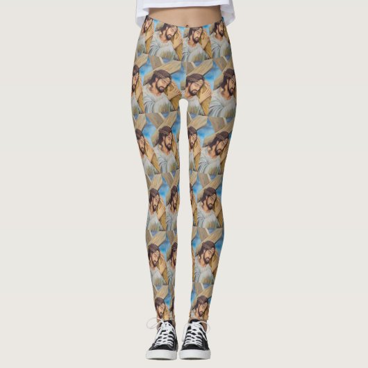 Christelijk geloof Jezus Christus Leggings (Voorkant)