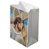 Christelijk geloof Jezus Christus Medium Cadeauzakje (Voorkant Gekanteld)