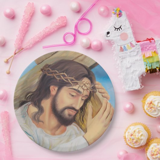 Christelijk geloof Jezus Christus Papieren Bordje (Feest)
