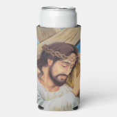 Christelijk geloof Jezus Christus Seltzer Blikjeskoeler (Seltzer Voorkant)