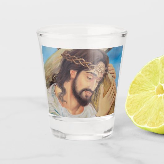 Christelijk geloof Jezus Christus Shot Glas (Voorkant)
