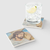 Christelijk geloof Jezus Christus Stenen Onderzetter (Zijkant)