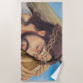 Christelijk geloof Jezus Christus Strandlaken (Voorkant)