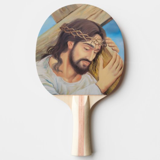 Christelijk geloof Jezus Christus Tafeltennisbatje (Voorkant)