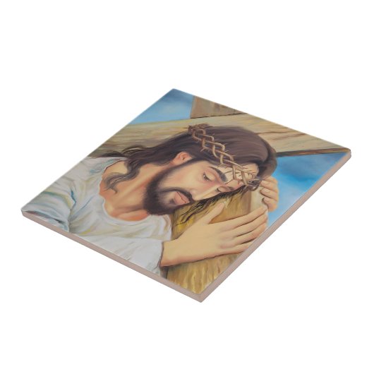 Christelijk geloof Jezus Christus Tegeltje (Zijkant)