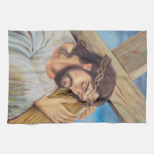 Christelijk geloof Jezus Christus Theedoek (Horizontaal)