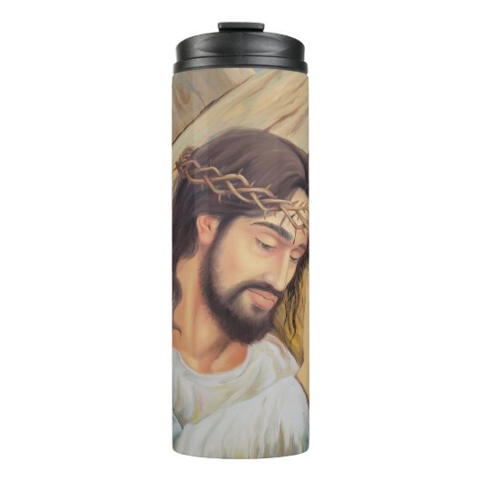 Christelijk geloof Jezus Christus Thermosbeker (Voorkant)