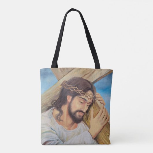 Christelijk geloof Jezus Christus Tote Bag (Achterkant)