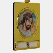 Christelijk geloof Jezus Christus Verguld Banner Ornament (Rechts)