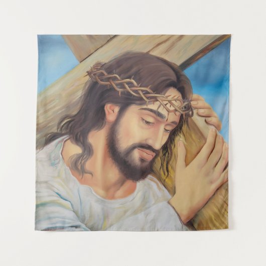 Christelijk geloof Jezus Christus Wandkleed (Voorkant)
