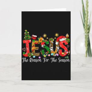Christelijk geloof Jezus is de reden voor het seiz Kaart