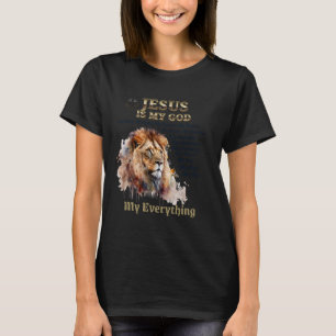 Christelijk geloof Jezus is mijn God Koning, Heer T-shirt